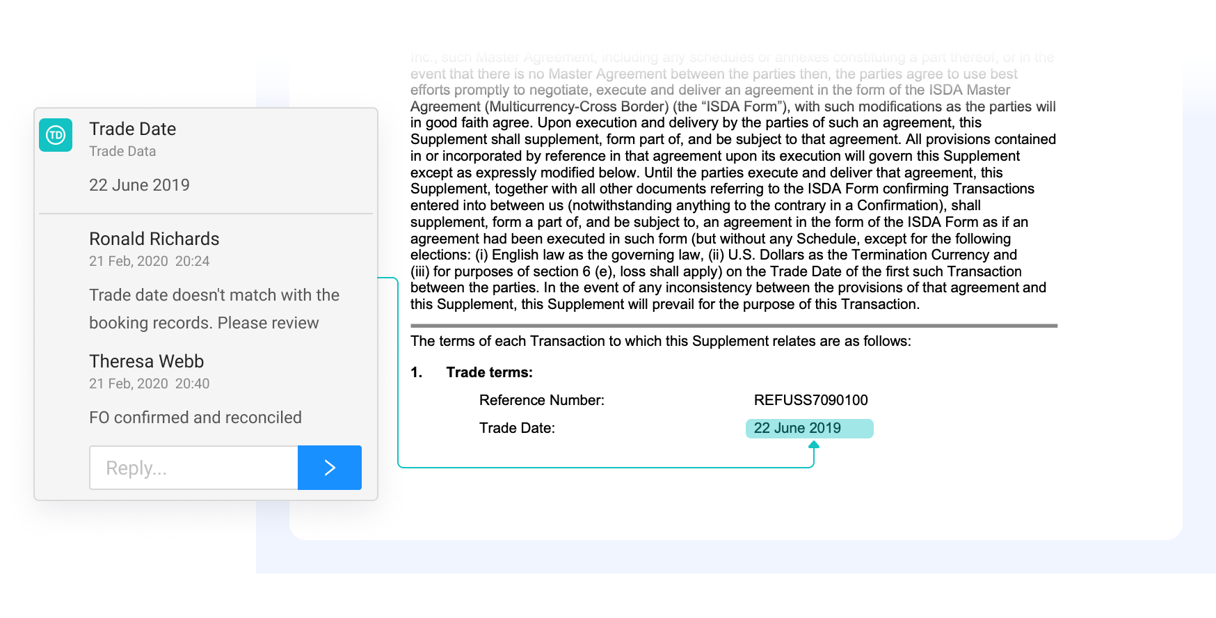 Contract analysis and team collaboration